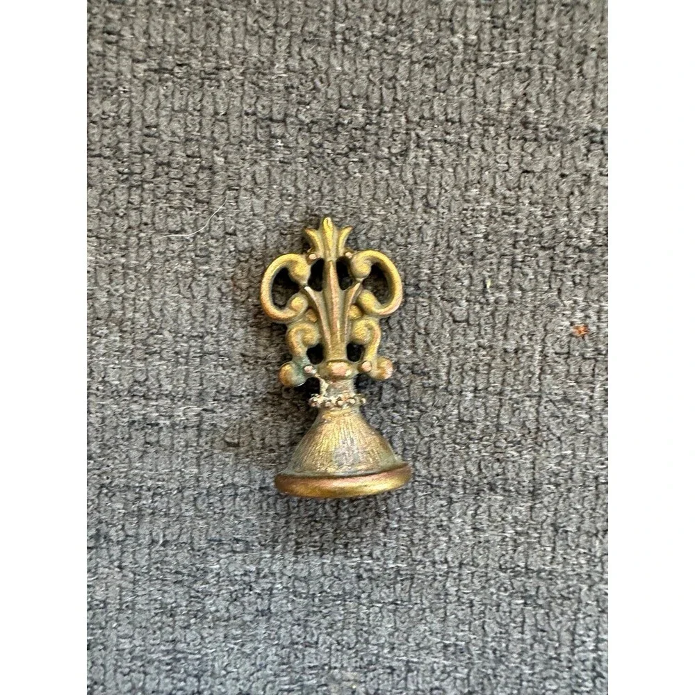 Vintage Collectable Rustic Brass Seal Stamp SWAK Aged Patina Tarnished Charm